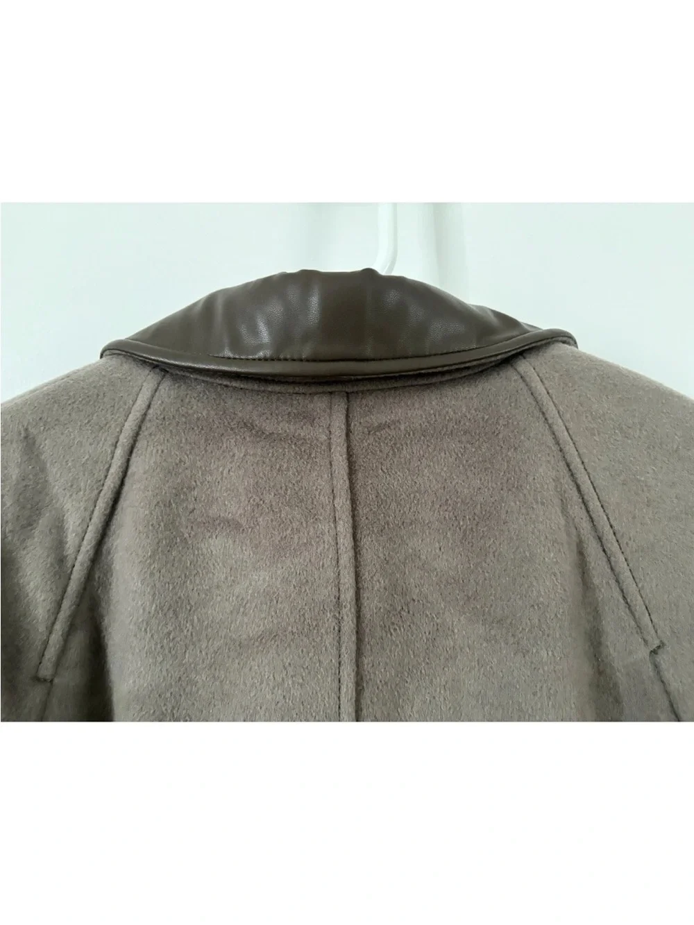NEW $398 J. Crew Drapey Gray Brown Olive Green Wool Barn Jacket Coat Sz Medium M